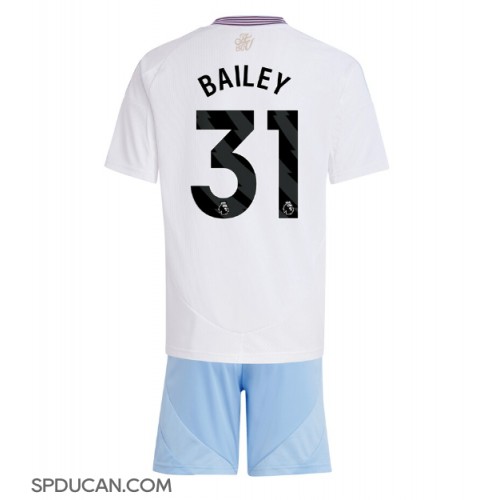 Dječji Nogometni Dres Aston Villa Leon Bailey #31 Gostujuci 2024-25 Kratak Rukav (+ Kratke hlače)